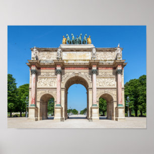 Carrousel Arch of Triumph in Paris, France Poster