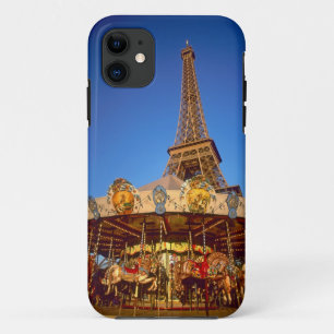 Carrousel, Eiffel Tower, Paris, France iPhone 11 Case