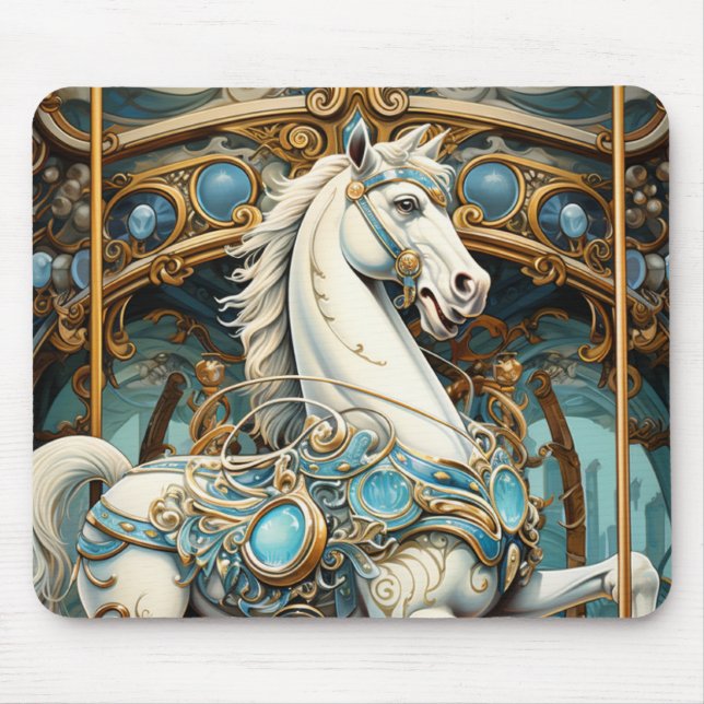 Carrousel Horse Mousepad (Front)