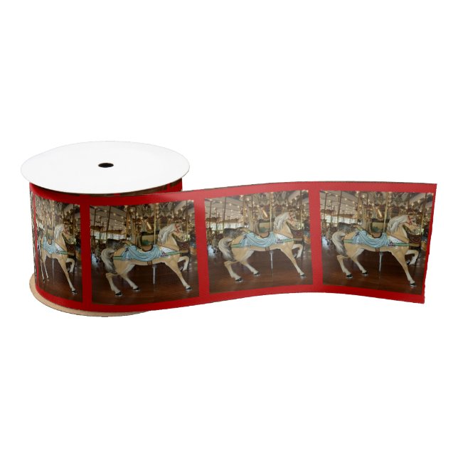 Carrousel Horse Satin Ribbon (Spool)