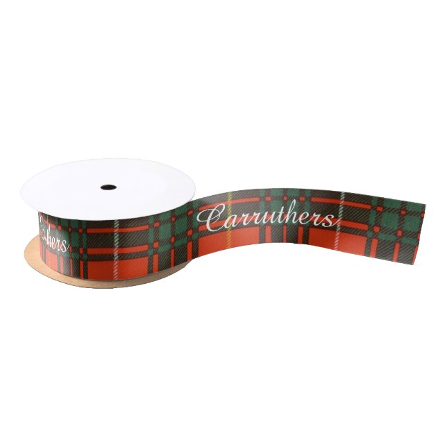 Carruthers clan Plaid Scottish kilt tartan Satin Ribbon (Spool)