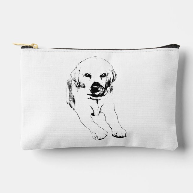 Carry calm, carry Lab Accessory Pouch (Front)