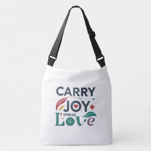 Carry Joy,Spread Love - Cross-Body Bag (Large Size