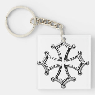 Carry-key square occitan Cross Key Ring
