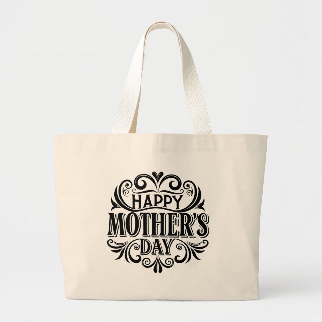 Carry Love with Mum Large Tote Bag (Front)