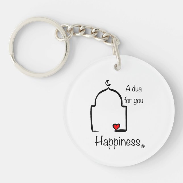 Carry my dua with you happiness  key ring (Front)