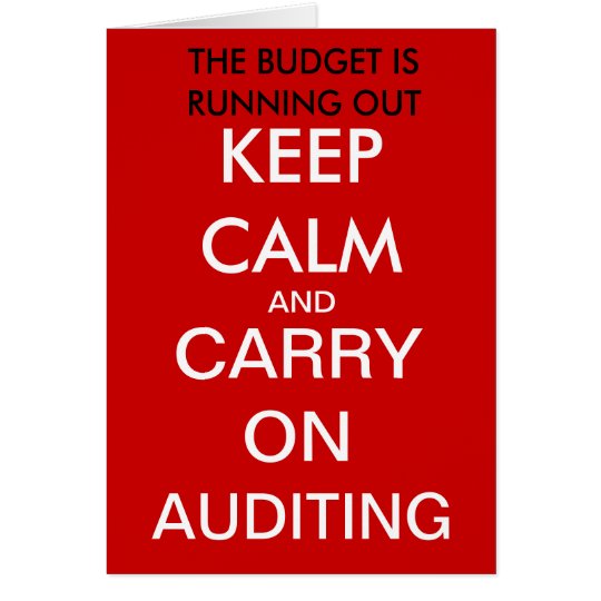 Carry on Auditing -