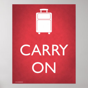 Carry On Luggage Funny Poster