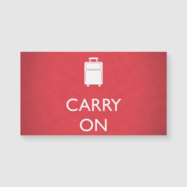CARRY ON - Luggage - Funny Red (Front)