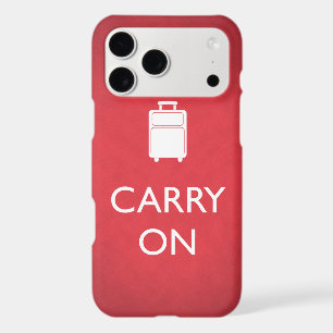 CARRY ON - Luggage - Funny Red