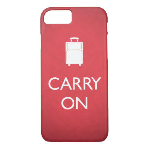 CARRY ON - Luggage - Funny Red iPhone 8/7 Case