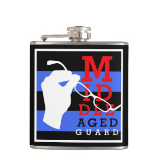 Carry some ... medicine... in this hip flask