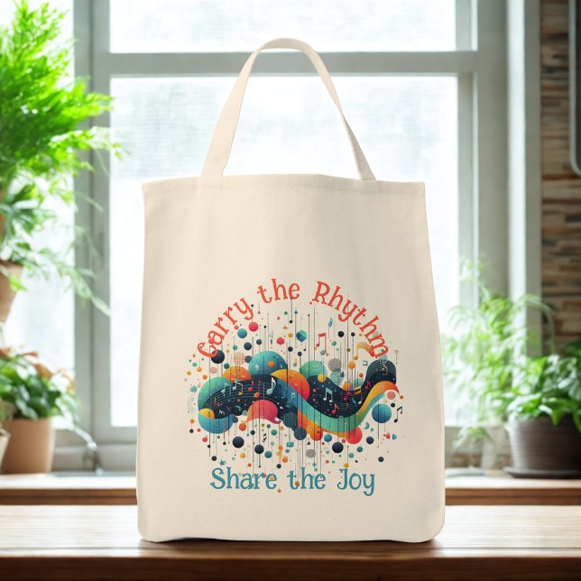 Carry the Rhythm Tote Bag (Creator Uploaded)