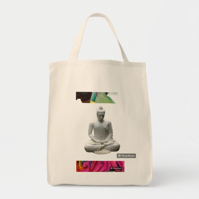 Carry the serenity of Buddha wherever you go Tote Bag (Front)