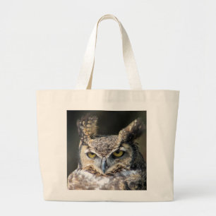 Carry tote with Great-Horned Owl.