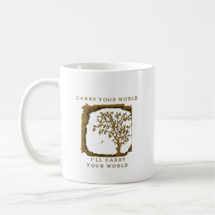 Carry Your World – Golden Design Coffee Mug