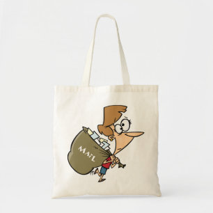 Carrying A Mail Bag Tote Bag