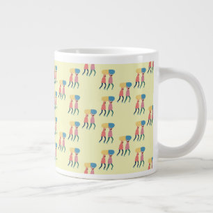 Carrying A Pill Pattern Large Coffee Mug