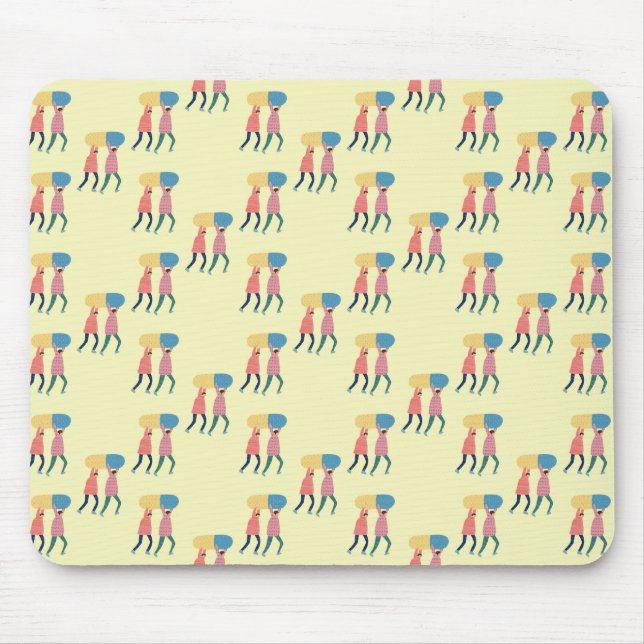 Carrying A Pill Pattern Mouse Mat (Front)