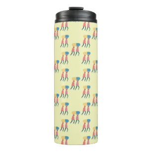Carrying A Pill Pattern Thermal Tumbler