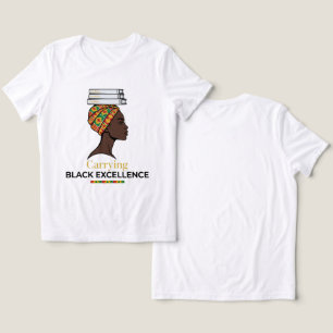 Carrying Black Excellence - Kente Headwrap Books Tri-Blend Shirt
