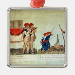 Carrying of the Model of the Bastille Metal Tree Decoration