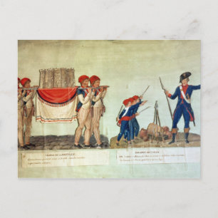 Carrying of the Model of the Bastille Postcard