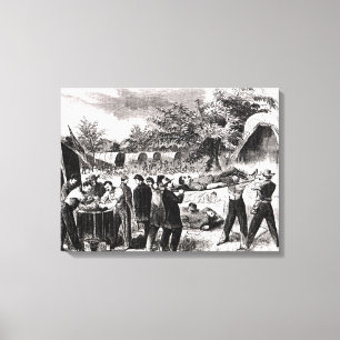Carrying off the Wounded after the Antietam Canvas Print