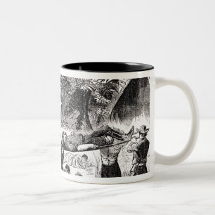 Carrying off the Wounded after the Antietam Two-Tone Coffee Mug