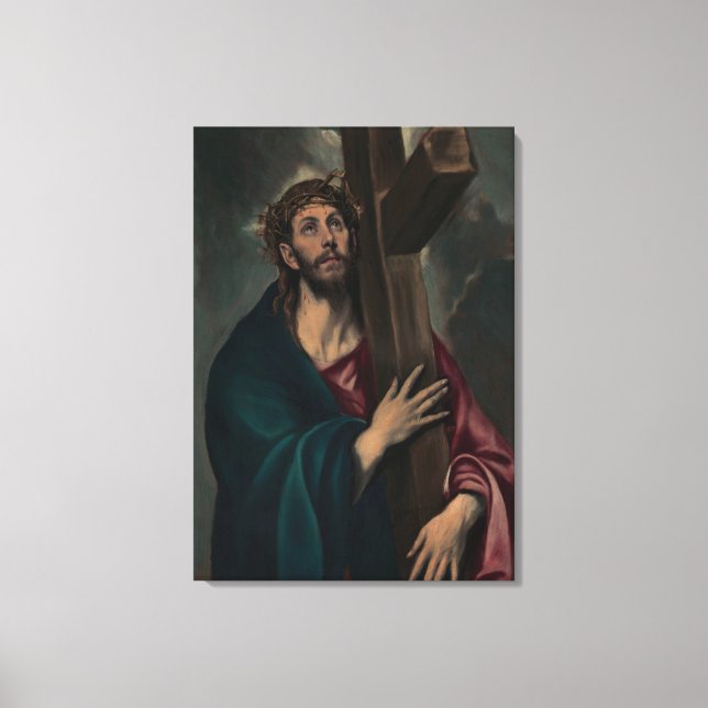 Carrying the Cross Canvas Print (Front)