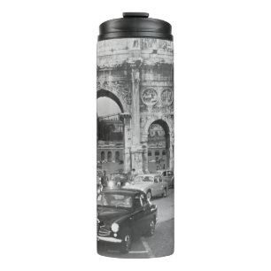Cars and ancient monuments Rome Italyvintage Thermal Tumbler