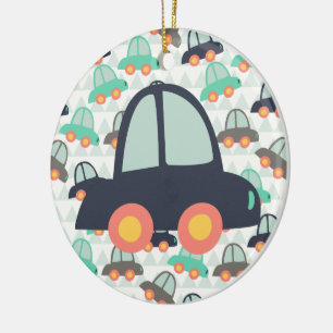 Cars and More Cars Ceramic Tree Decoration