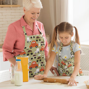 Cars And Traffic Lights Apron