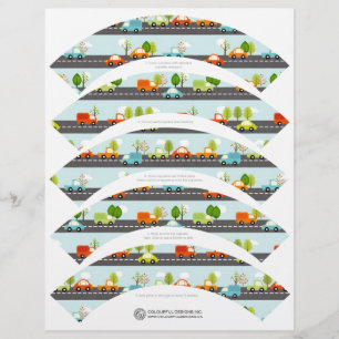 Cars and Trucks Cupcake Wrappers