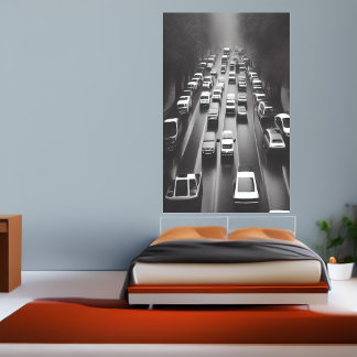 Cars, cars, and more cars | AI Art Poster