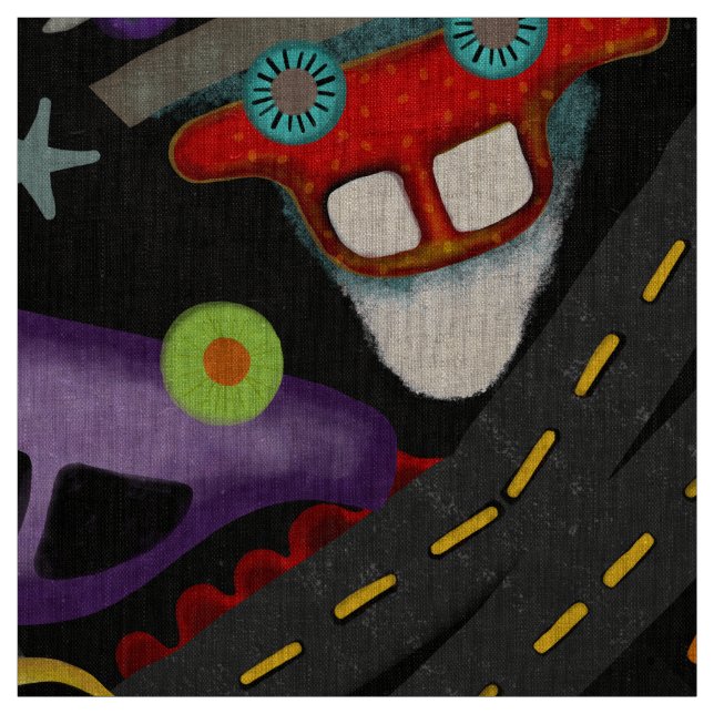 Cars Fabric (Swatch)