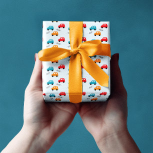 Cars Kids Boy Birthday Wrapping Paper