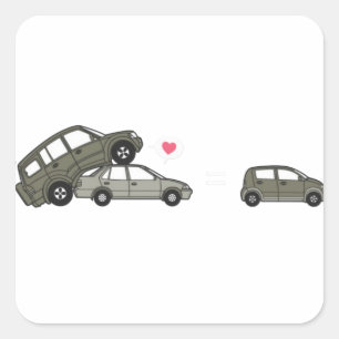 Cars Next Generation Square Sticker