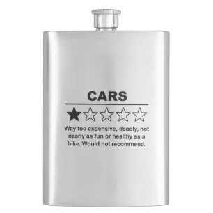 Cars One Star Rating Hip Flask