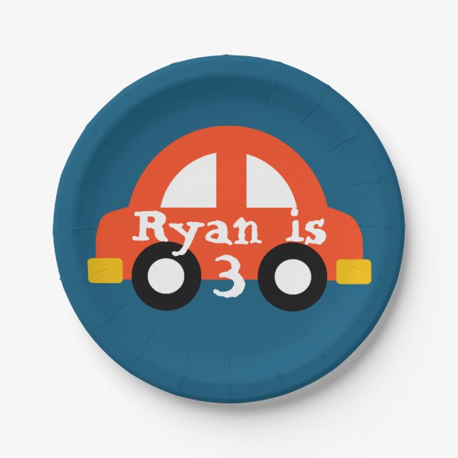 Cars paper plate (Front)