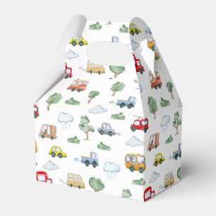Cars Pattern Favour Box