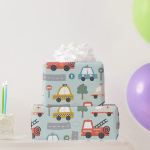 Cars Pattern kids Wrapping Paper