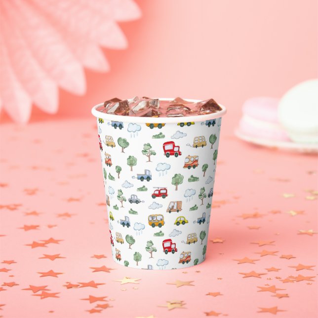 Cars Pattern Paper cup (Insitu)
