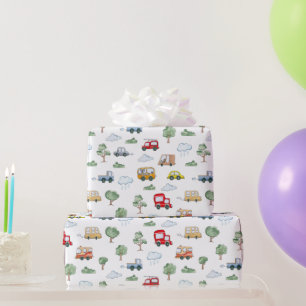 Cars Pattern Wrapping Paper
