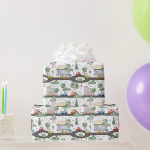 Cars Pattern Wrapping Paper