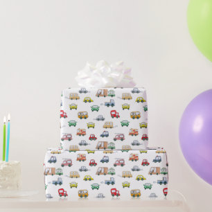 Cars Pattern Wrapping Paper