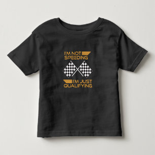 Cars Racing Gift Speeding Qualifying Racer Toddler T-Shirt