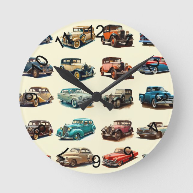 Cars Round Clock (Front)