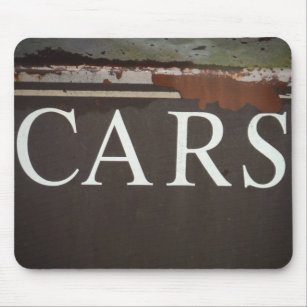 CARS Tow Truck Vintage Car Sign Mouse Mat