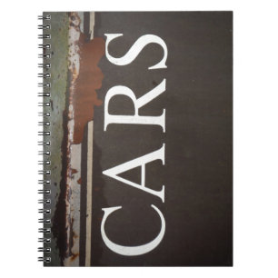CARS Tow Truck Vintage Car Sign Notebook